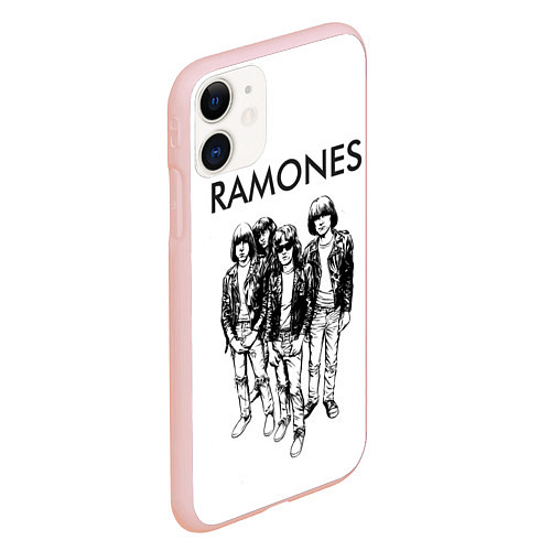 Чехол iPhone 11 матовый Ramones Party / 3D-Светло-розовый – фото 2