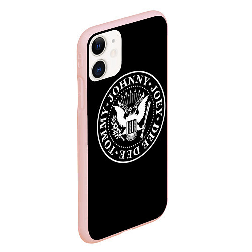 Чехол iPhone 11 матовый The Ramones / 3D-Светло-розовый – фото 2