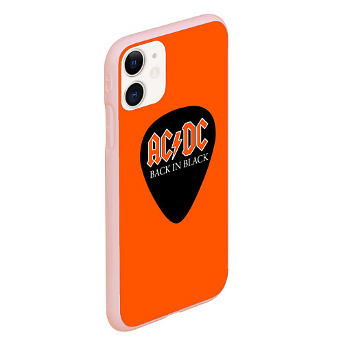 Чехол iPhone 11 матовый ACDC / 3D-Светло-розовый – фото 2