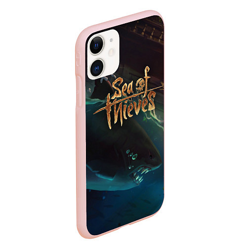 Чехол iPhone 11 матовый Sea of thieves / 3D-Светло-розовый – фото 2