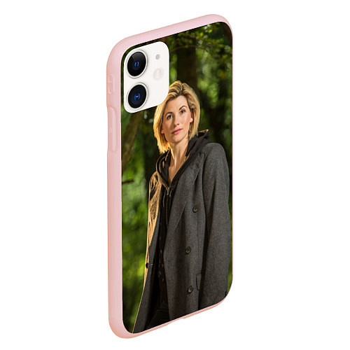 Чехол iPhone 11 матовый Джоди Уиттакер / 3D-Светло-розовый – фото 2