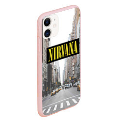 Чехол iPhone 11 матовый Nirvana City, цвет: 3D-светло-розовый — фото 2