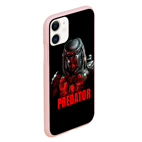 Чехол iPhone 11 матовый Iron Predator / 3D-Светло-розовый – фото 2