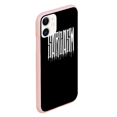 Чехол iPhone 11 матовый Sarcasm / 3D-Светло-розовый – фото 2