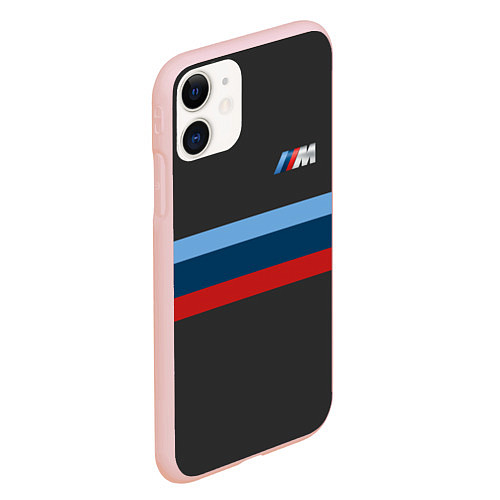 Чехол iPhone 11 матовый BMW 2018 M Sport / 3D-Светло-розовый – фото 2