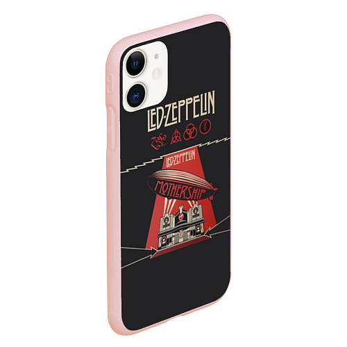 Чехол iPhone 11 матовый Led Zeppelin: Mothership / 3D-Светло-розовый – фото 2