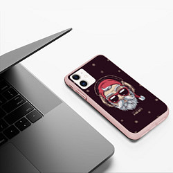 Чехол iPhone 11 матовый Who was a bad boy?, цвет: 3D-светло-розовый — фото 2