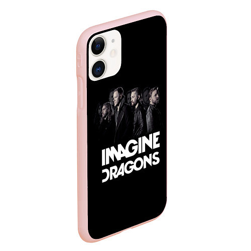 Чехол iPhone 11 матовый Imagine Dragons: Boy Band / 3D-Светло-розовый – фото 2