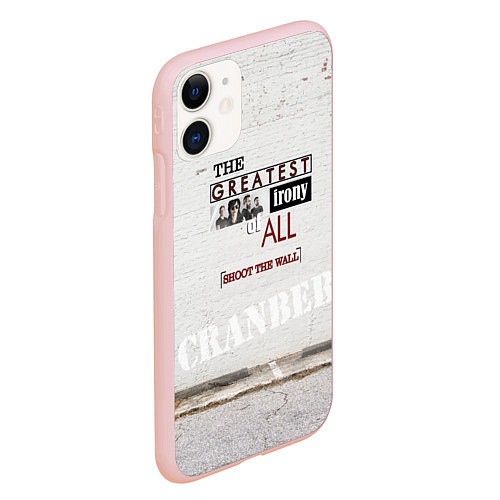 Чехол iPhone 11 матовый The Cranberries: Shoot The Wall / 3D-Светло-розовый – фото 2