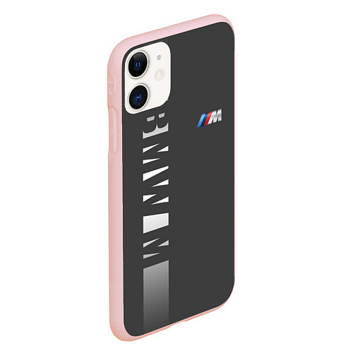 Чехол iPhone 11 матовый BMW 2018 M Sport / 3D-Светло-розовый – фото 2