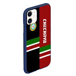 Чехол iPhone 11 матовый Chechnya, Russia, цвет: 3D-тёмно-синий — фото 2