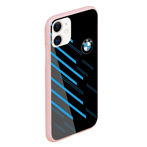 Чехол iPhone 11 матовый BMW SPORT / 3D-Светло-розовый – фото 2