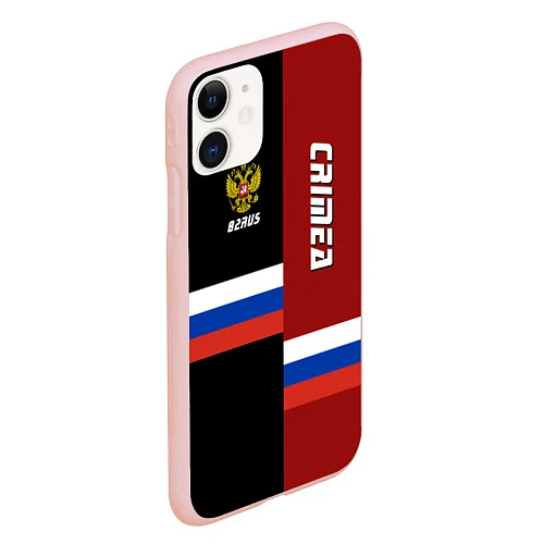 Чехол iPhone 11 матовый Crimea, Russia / 3D-Светло-розовый – фото 2