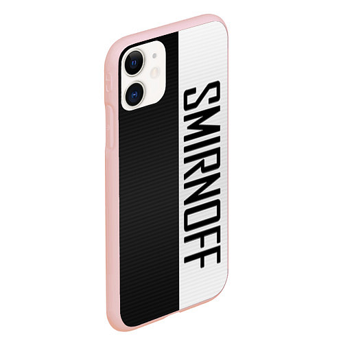 Чехол iPhone 11 матовый SMIRNOFF / 3D-Светло-розовый – фото 2