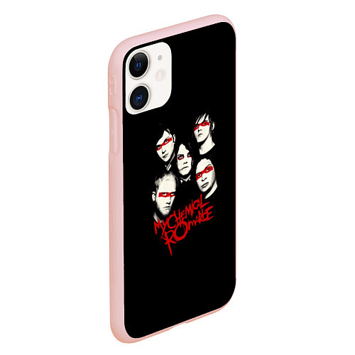 Чехол iPhone 11 матовый My Chemical Romance Boys / 3D-Светло-розовый – фото 2