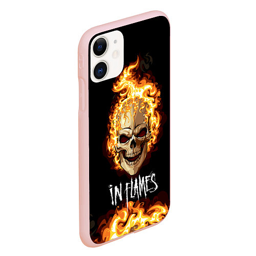 Чехол iPhone 11 матовый In Flames / 3D-Светло-розовый – фото 2