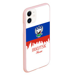 Чехол iPhone 11 матовый Irkutsk: Russia, цвет: 3D-светло-розовый — фото 2
