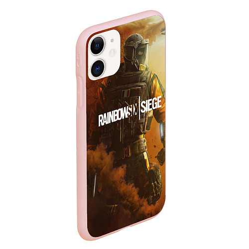 Чехол iPhone 11 матовый Rainbow Six Siege: Outbreak / 3D-Светло-розовый – фото 2