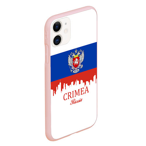 Чехол iPhone 11 матовый Crimea, Russia / 3D-Светло-розовый – фото 2