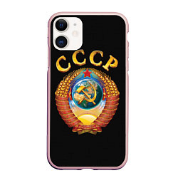 Чехол iPhone 11 матовый Советский Союз, цвет: 3D-светло-розовый