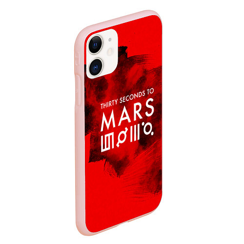 Чехол iPhone 11 матовый 30 STM: Hell Blood / 3D-Светло-розовый – фото 2