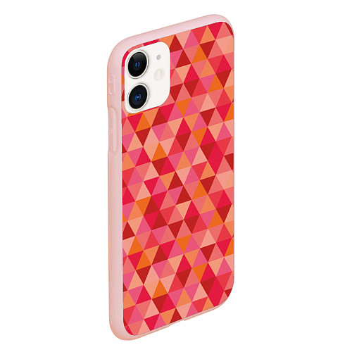 Чехол iPhone 11 матовый Hipster Red / 3D-Светло-розовый – фото 2