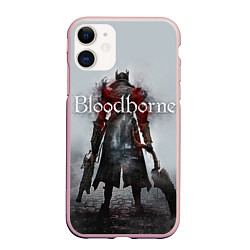 Чехол iPhone 11 матовый Bloodborne: Hell Knight, цвет: 3D-светло-розовый