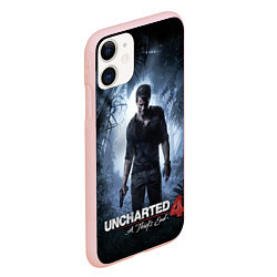 Чехол iPhone 11 матовый Uncharted 4: A Thief's End, цвет: 3D-светло-розовый — фото 2