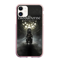 Чехол iPhone 11 матовый Bloodborne: Shrine, цвет: 3D-светло-розовый