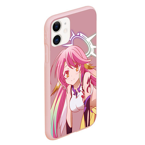 Чехол iPhone 11 матовый No Game No Life / 3D-Светло-розовый – фото 2