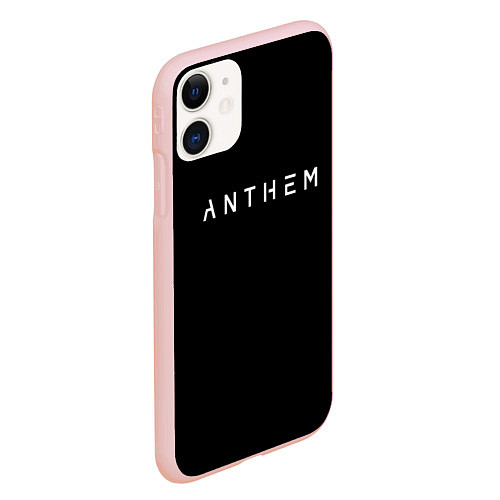 Чехол iPhone 11 матовый ANTHEM: Black Style / 3D-Светло-розовый – фото 2