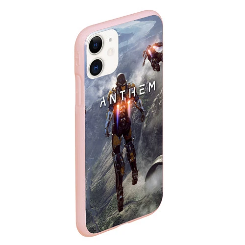 Чехол iPhone 11 матовый ANTHEM / 3D-Светло-розовый – фото 2