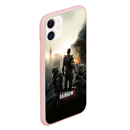 Чехол iPhone 11 матовый Rainbow Six: Patriots / 3D-Светло-розовый – фото 2