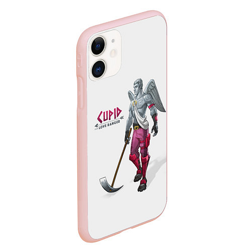 Чехол iPhone 11 матовый Fortnite: Love Ranger / 3D-Светло-розовый – фото 2