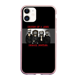 Чехол iPhone 11 матовый System Of A Down - Sneakz Bootleg, цвет: 3D-светло-розовый