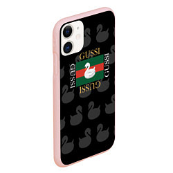 Чехол iPhone 11 матовый GUSSI: Little Style, цвет: 3D-светло-розовый — фото 2