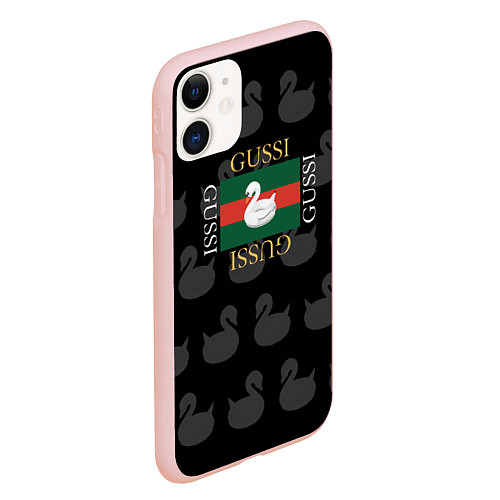 Чехол iPhone 11 матовый GUSSI: Little Style / 3D-Светло-розовый – фото 2