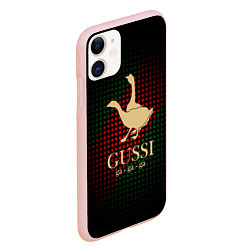 Чехол iPhone 11 матовый GUSSI EQ Style, цвет: 3D-светло-розовый — фото 2