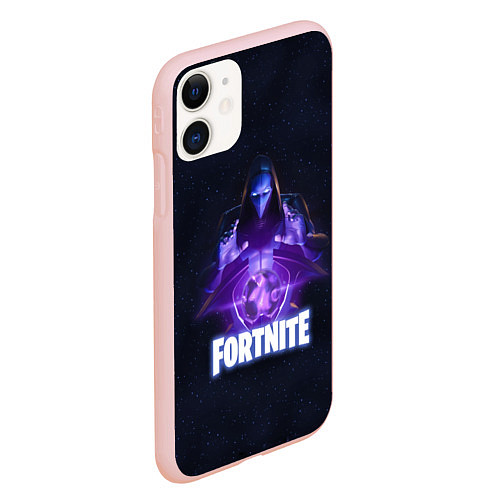 Чехол iPhone 11 матовый Fortnite: Omen / 3D-Светло-розовый – фото 2