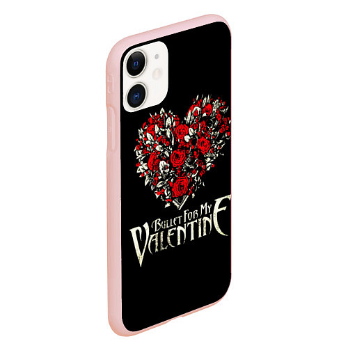 Чехол iPhone 11 матовый Bullet For My Valentine: Temper Temper / 3D-Светло-розовый – фото 2