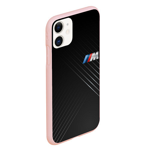 Чехол iPhone 11 матовый BMW / 3D-Светло-розовый – фото 2
