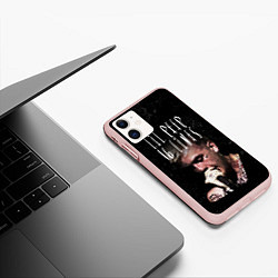 Чехол iPhone 11 матовый Lil Peep: 16 Lines, цвет: 3D-светло-розовый — фото 2