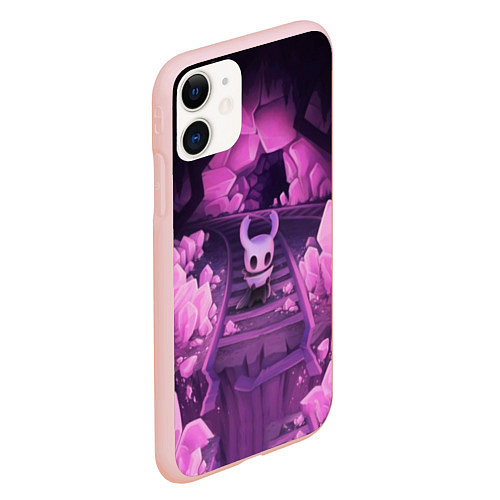 Чехол iPhone 11 матовый Hollow Knight / 3D-Светло-розовый – фото 2