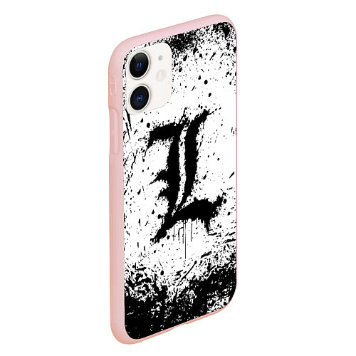 Чехол iPhone 11 матовый L textured / 3D-Светло-розовый – фото 2