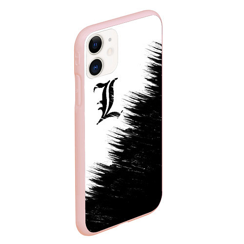 Чехол iPhone 11 матовый Death Note 5 / 3D-Светло-розовый – фото 2