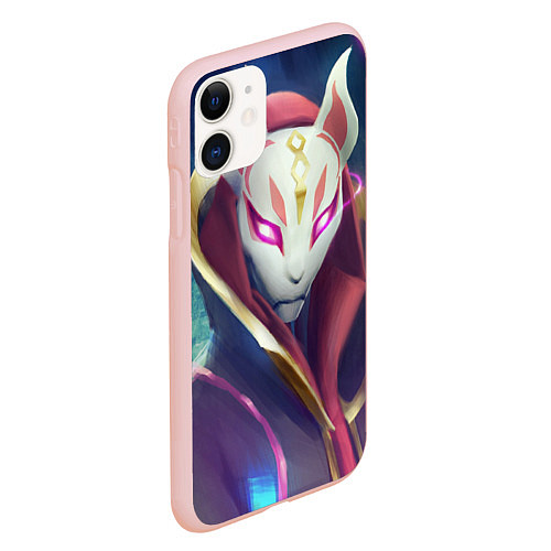 Чехол iPhone 11 матовый Fortnite / 3D-Светло-розовый – фото 2
