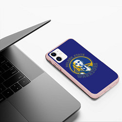 Чехол iPhone 11 матовый Stephen Curry, цвет: 3D-светло-розовый — фото 2