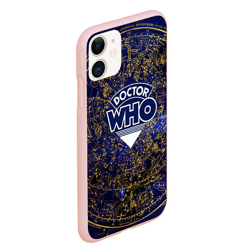 Чехол iPhone 11 матовый Doctor Who / 3D-Светло-розовый – фото 2