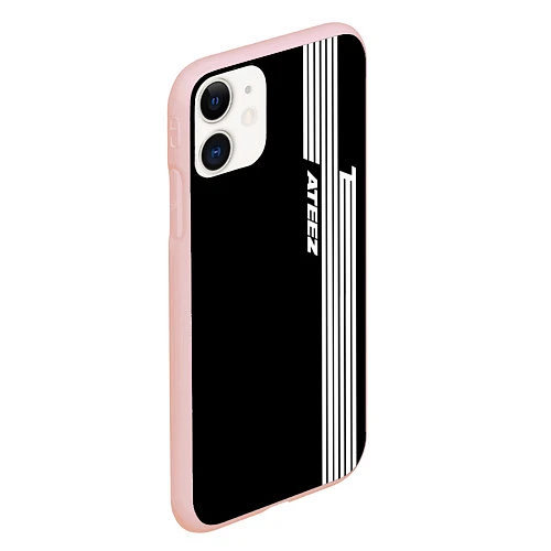 Чехол iPhone 11 матовый ATEEZ / 3D-Светло-розовый – фото 2