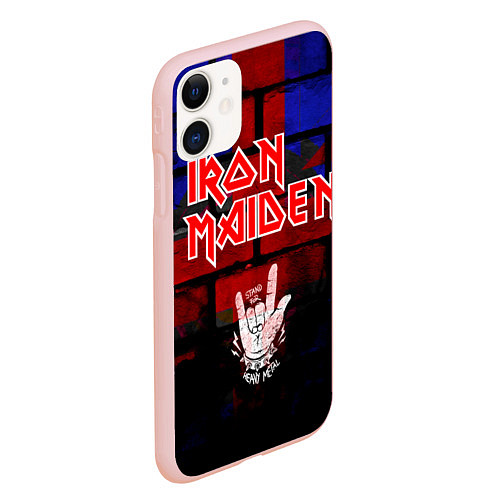 Чехол iPhone 11 матовый Iron Maiden / 3D-Светло-розовый – фото 2